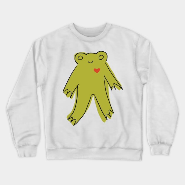 Lovely frog Crewneck Sweatshirt by annoyingarts